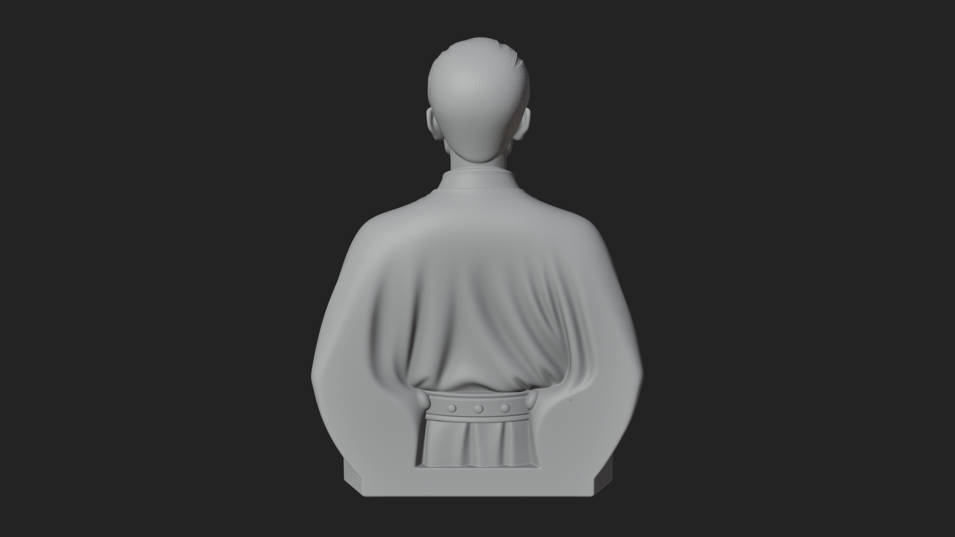 Chinese Scholar Bust Statue Design 11 3D Print Model 3D Model