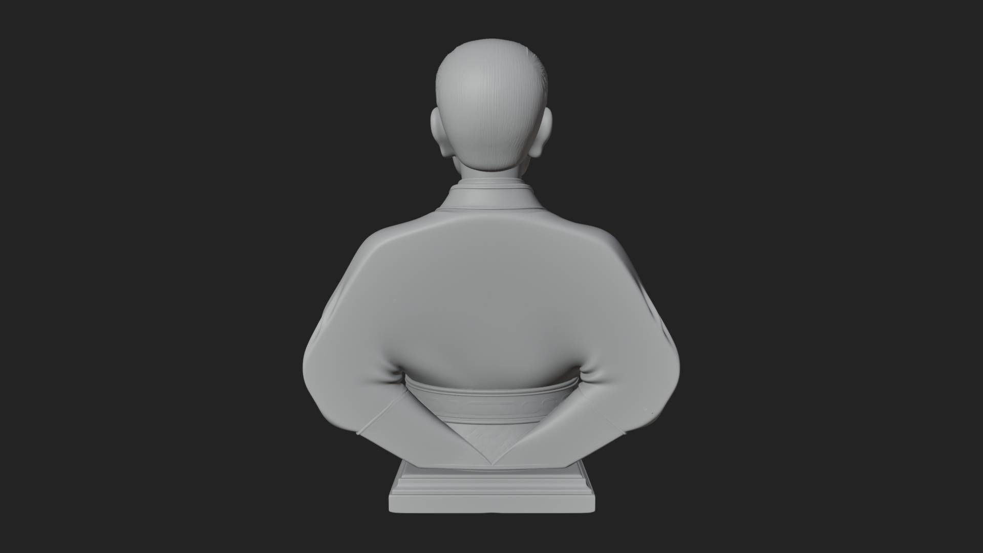 Chinese Scholar Bust Statue Design 8 3D Print Model 3D Model