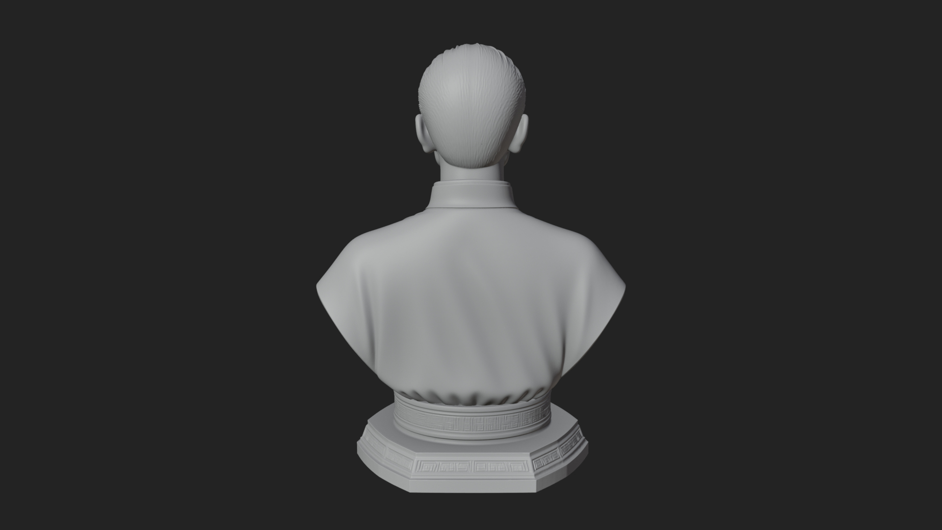 Chinese Scholar Bust Statue Design 9 3D Print Model 3D Model
