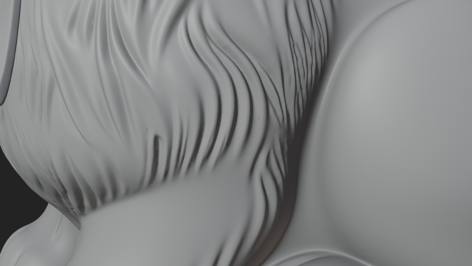 Chocolate Easter Bunny Statue Design 1 3D Print Model 3D Model
