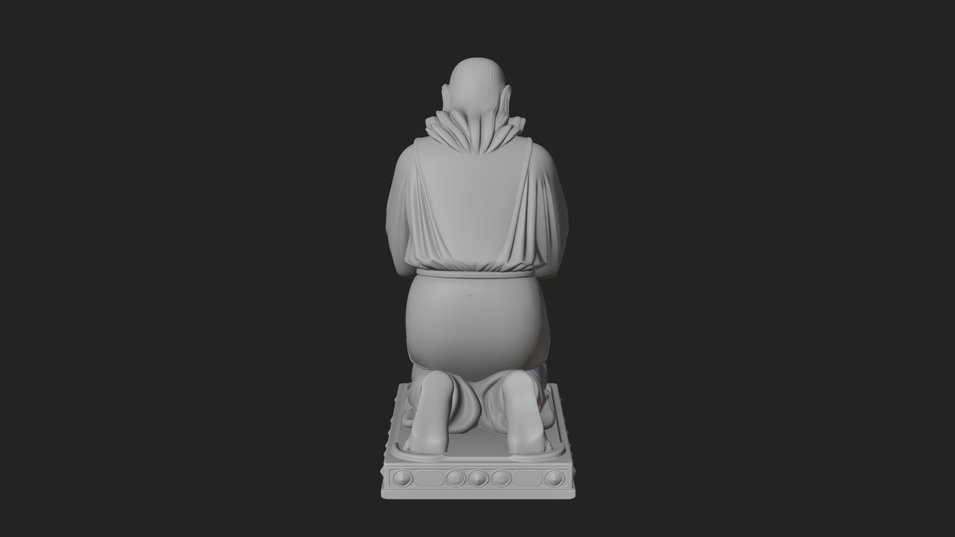 Christ Kneeling in Prayer Statue Design 4 3D Print Model 3D Model