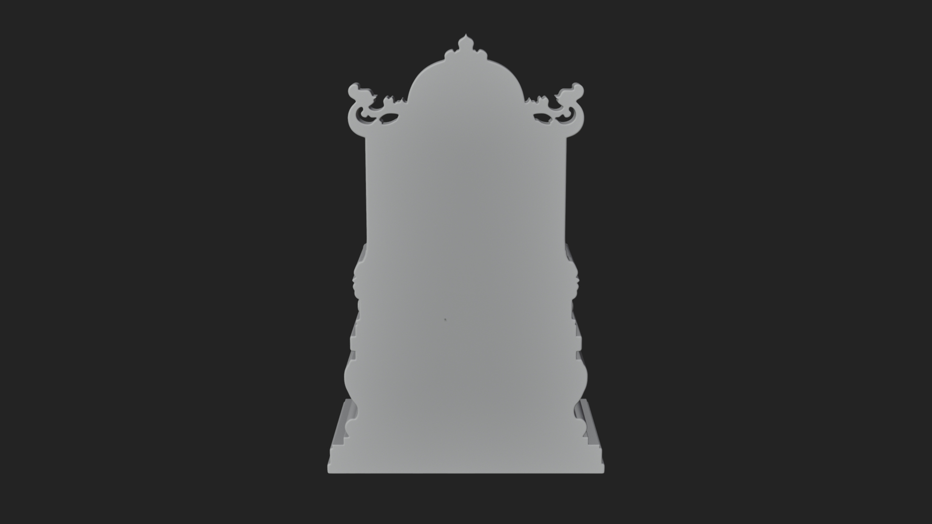 Christ on Carved Throne Statue Design 1 3D Print Model 3D Model