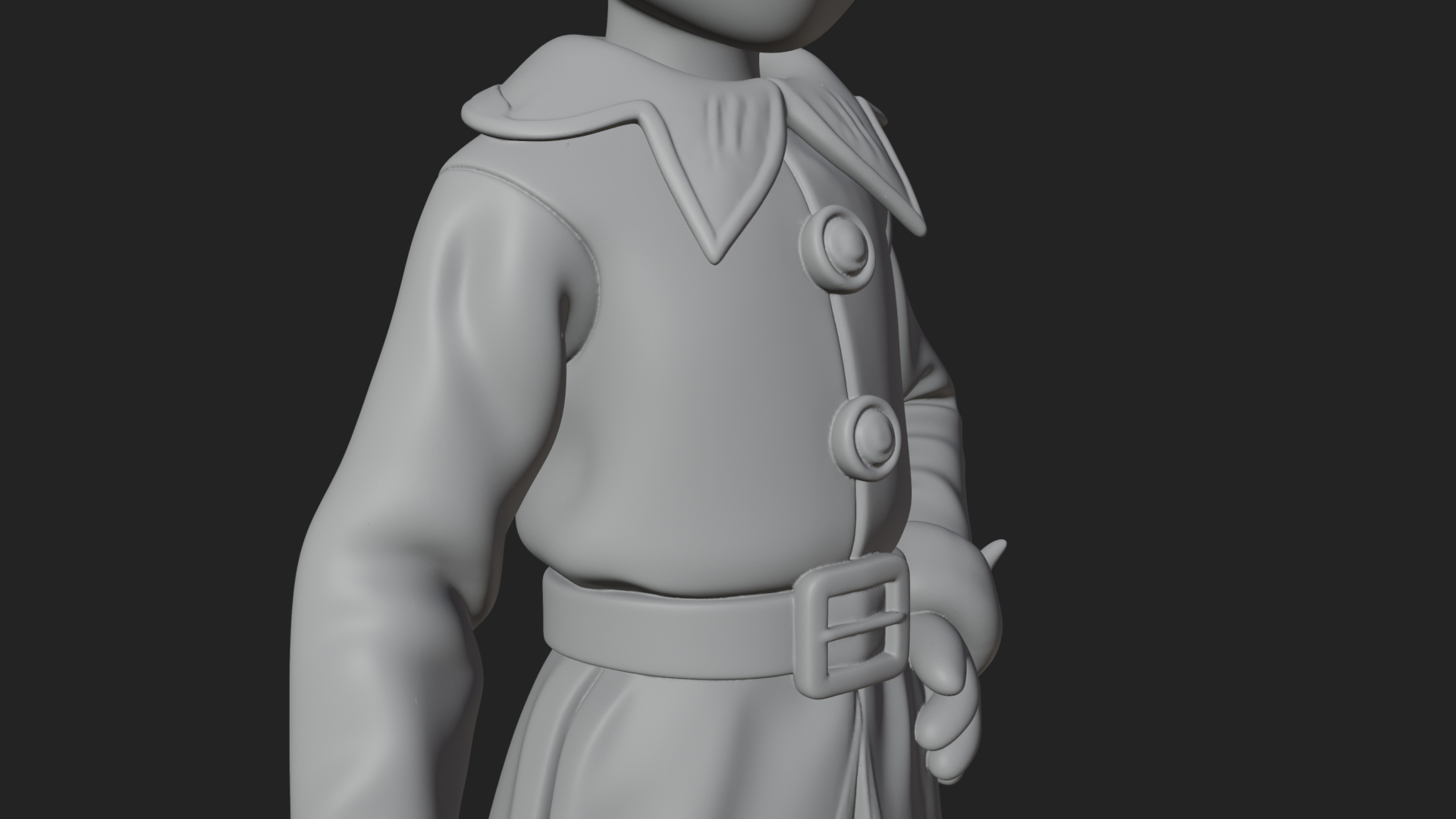 Christmas Elf Helper Statue Design 1 3D Print Model 3D Model
