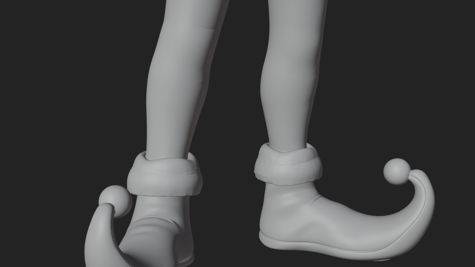 Christmas Elf Helper Statue Design 2 3D Print Model 3D Model