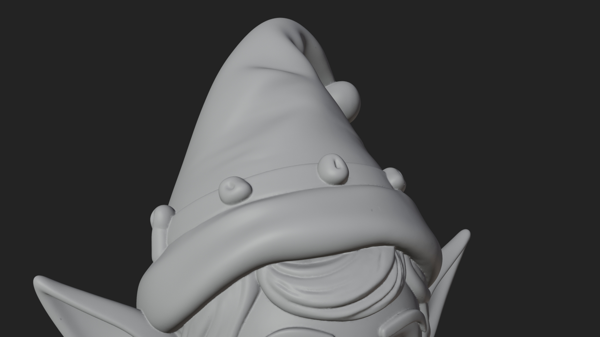 Christmas Elf Helper Statue Design 3 3D Print Model 3D Model