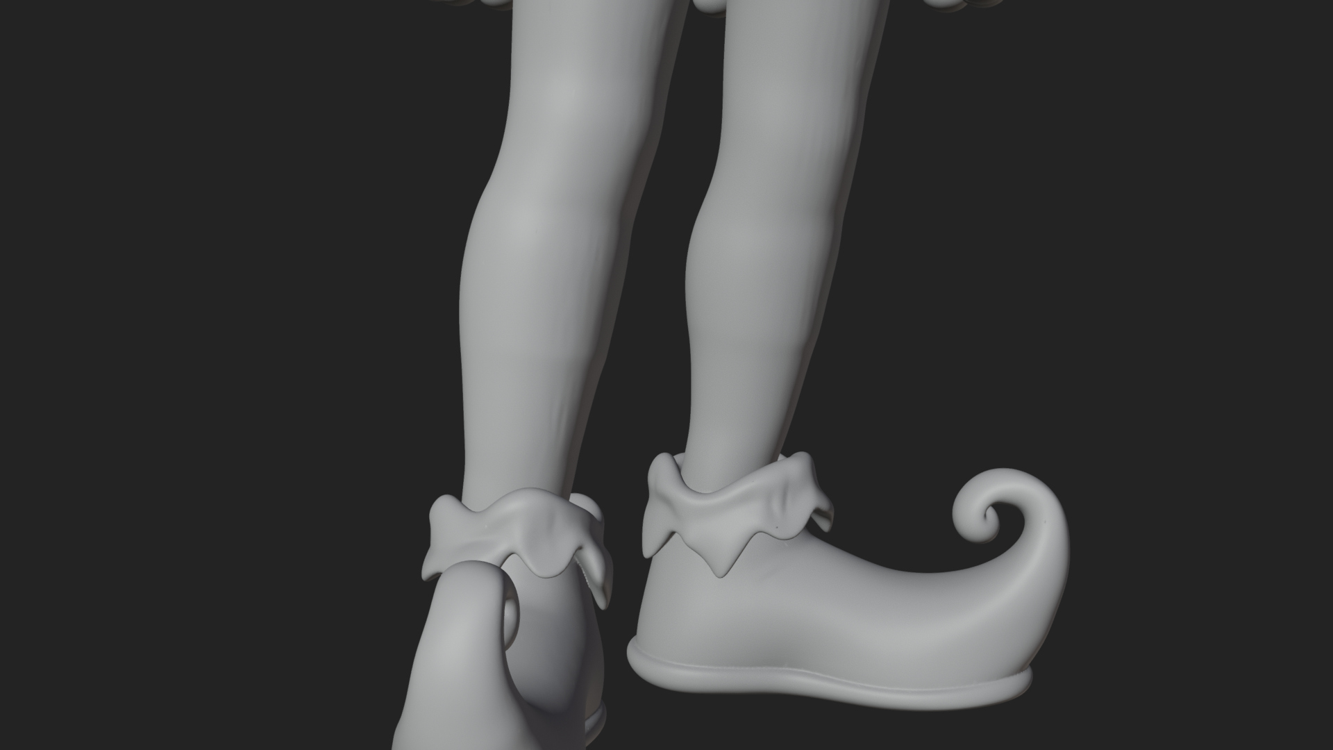 Christmas Elf Helper Statue Design 3 3D Print Model 3D Model