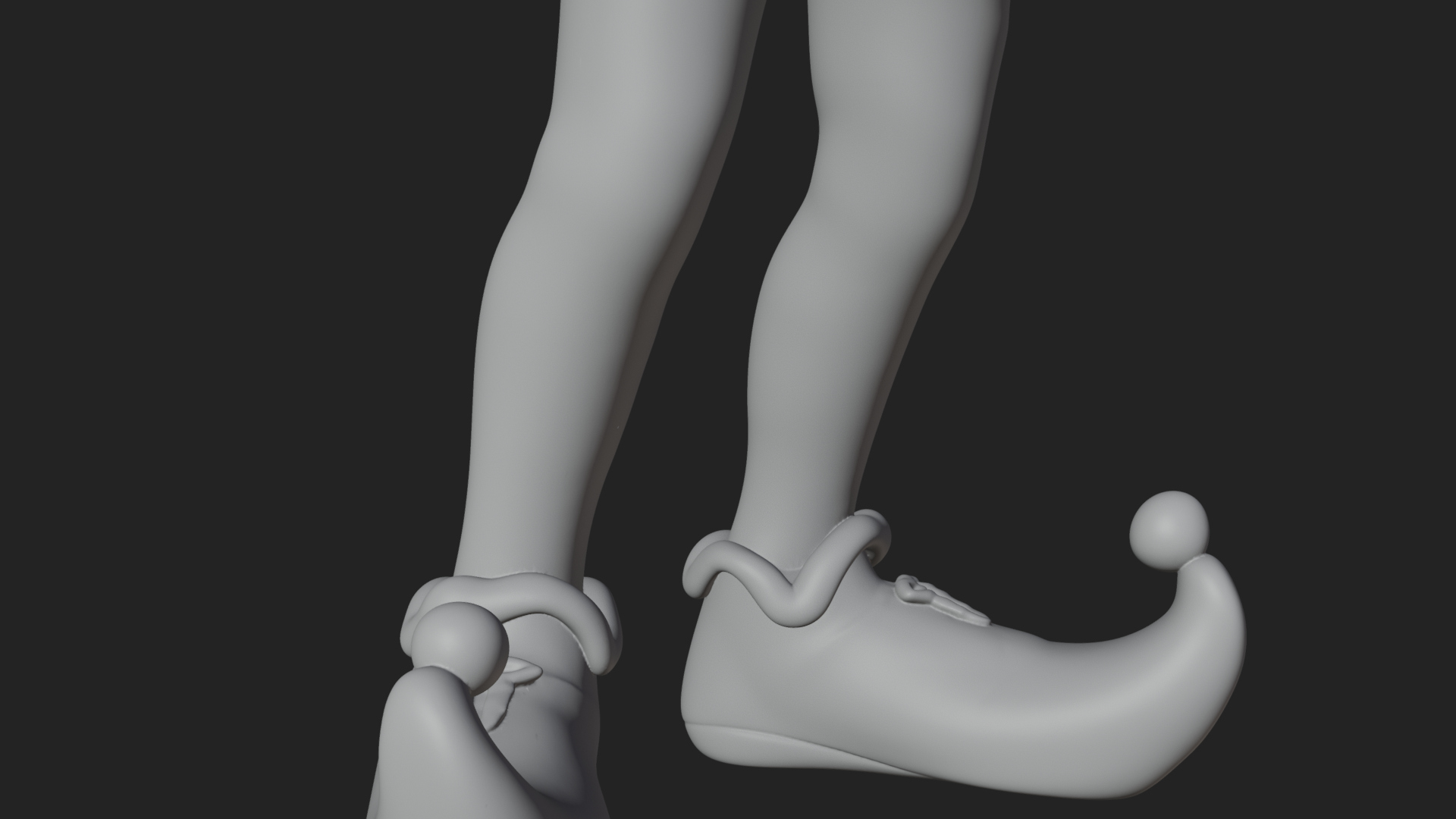 Christmas Elf Helper Statue Design 4 3D Print Model 3D Model