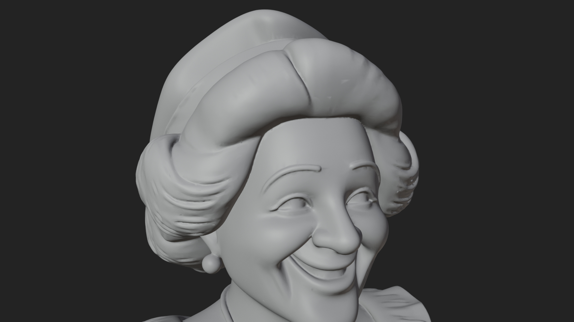 Christmas Lady Statue Design 2 3D Print Model 3D Model
