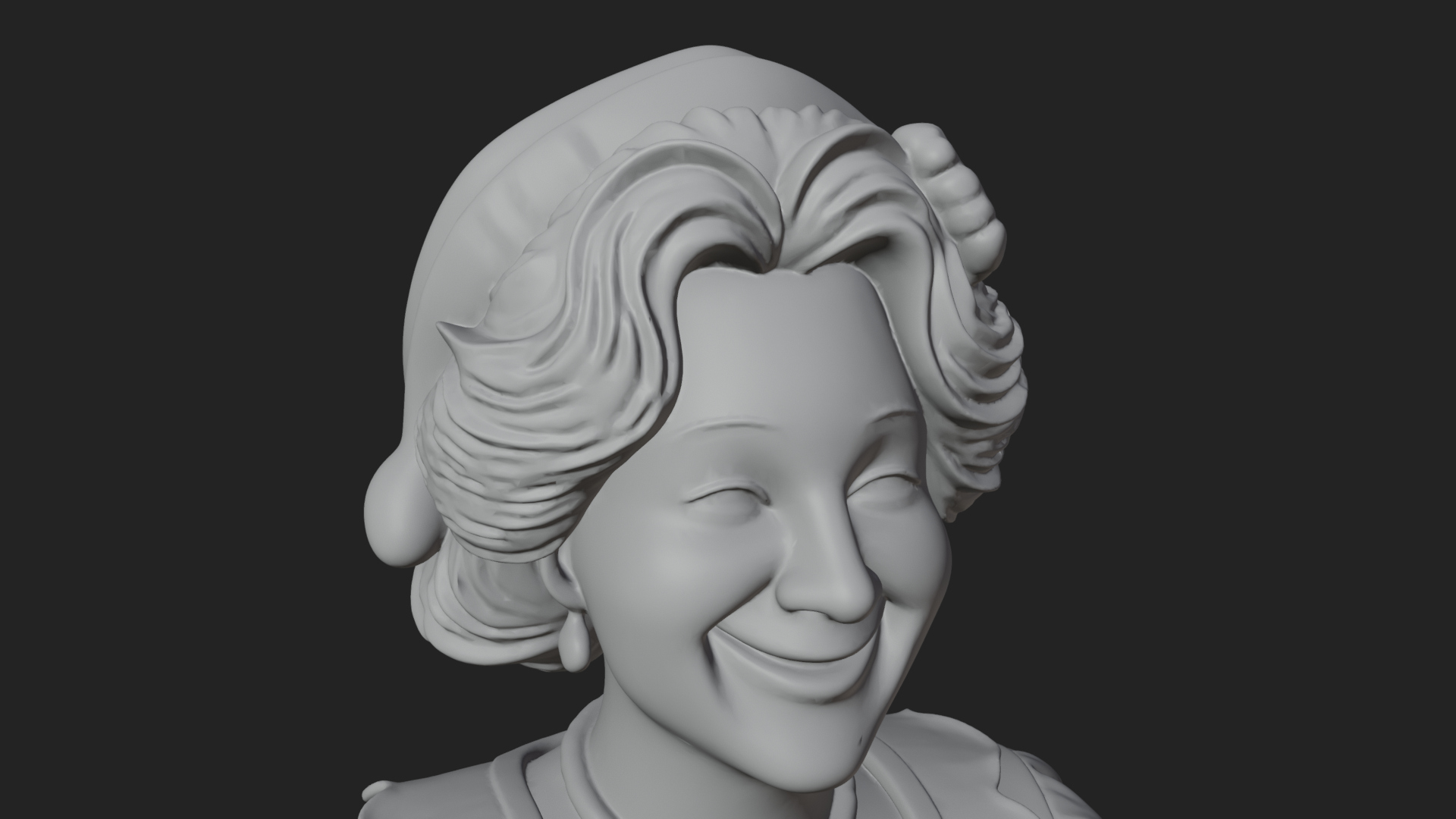 Christmas Lady Statue Design 3 3D Print Model 3D Model