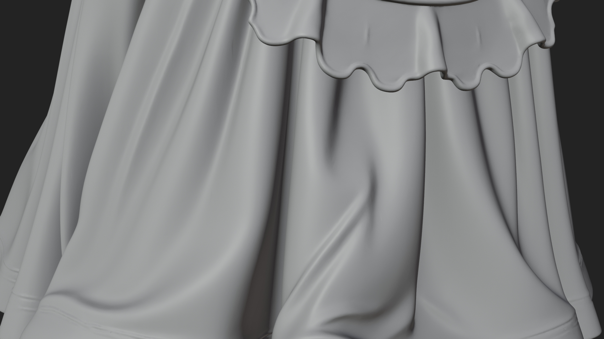Christmas Lady Statue Design 4 3D Print Model 3D Model