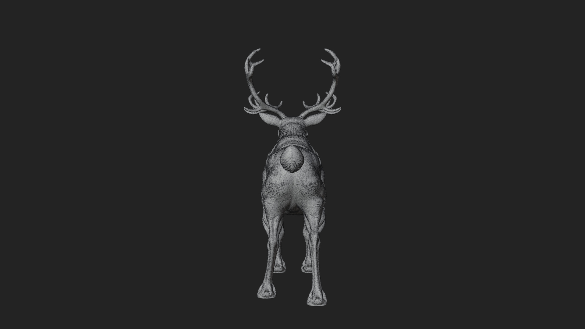 Christmas Reindeer Statue Design 12 3D Print Model 3D Model