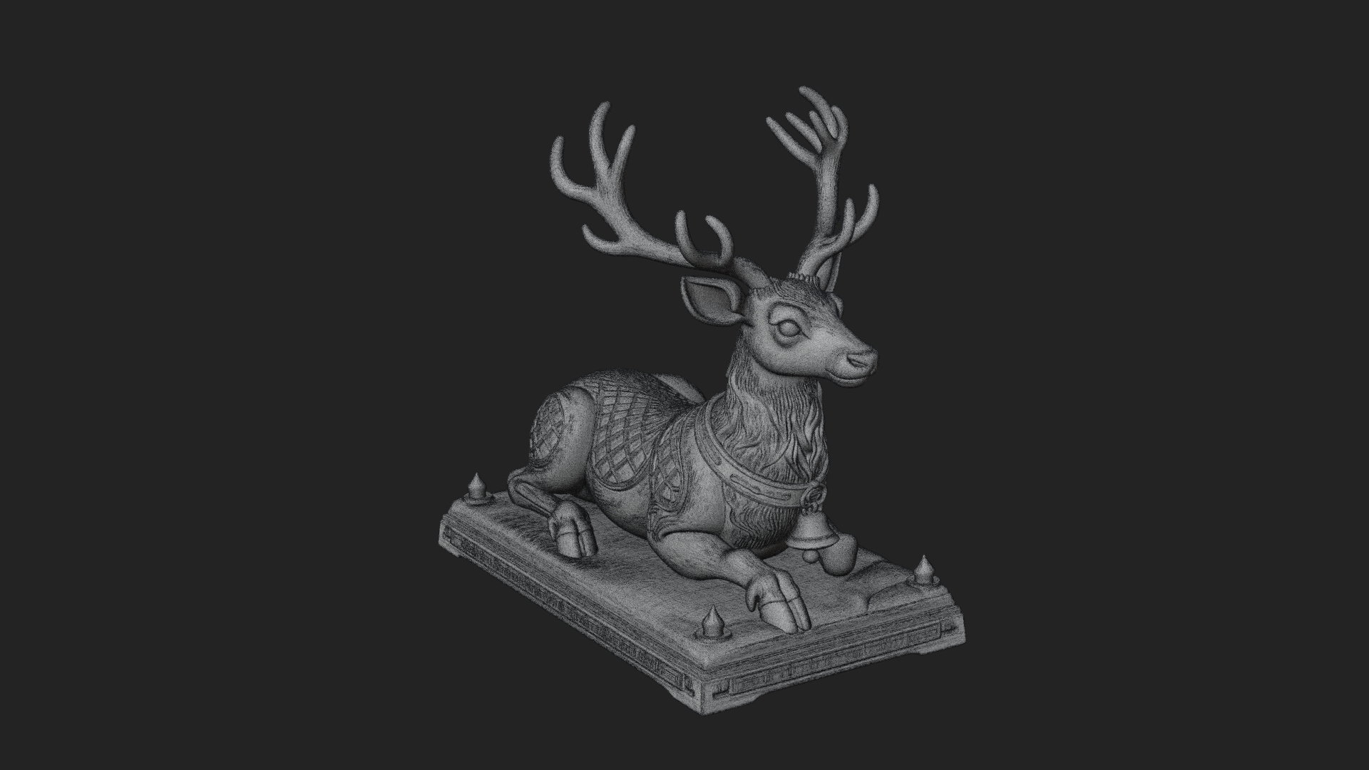 Christmas Reindeer Statue Design 13 3D Print Model 3D Model