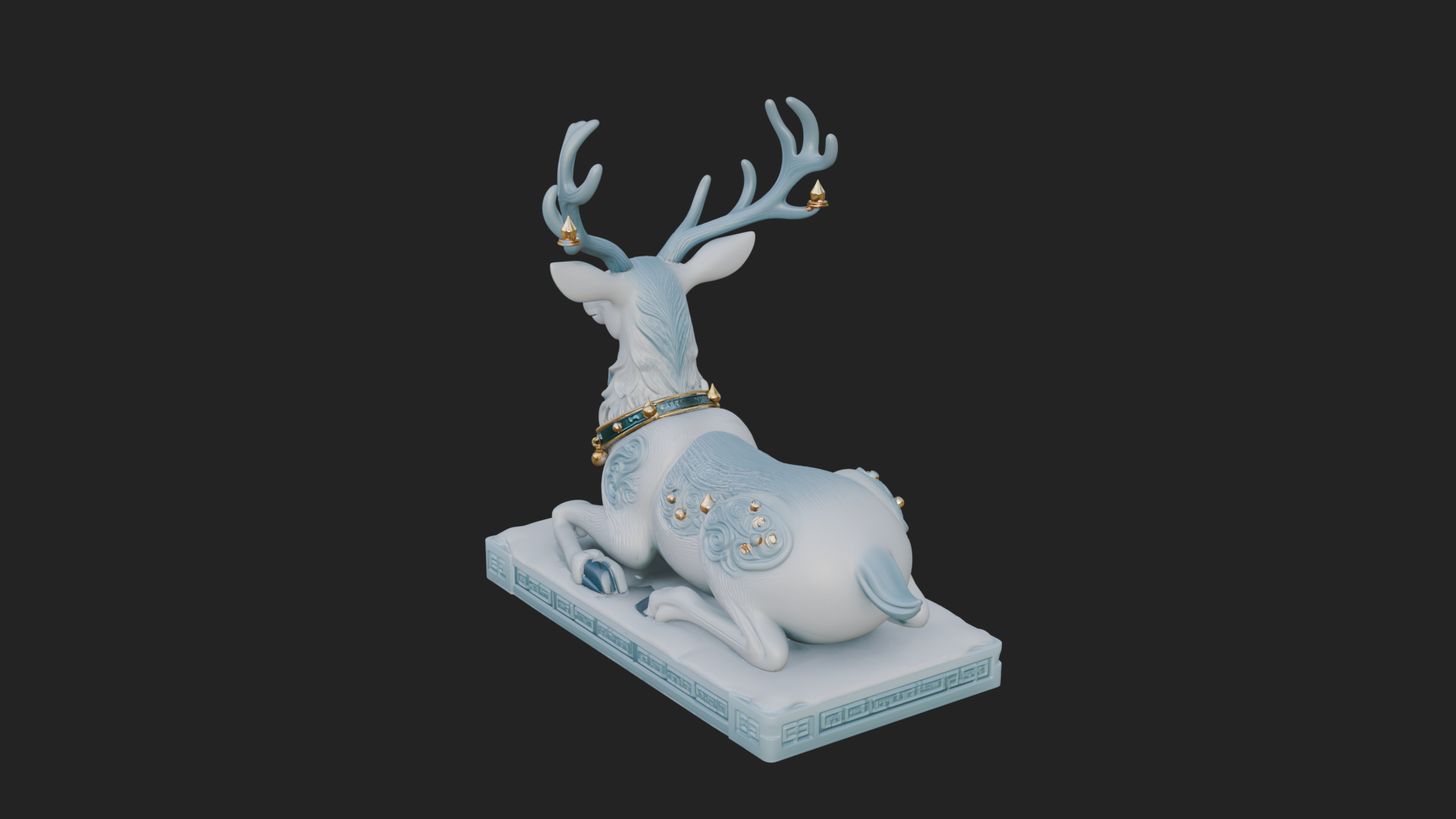 Christmas Reindeer Statue Design 14 3D Print Model 3D Model