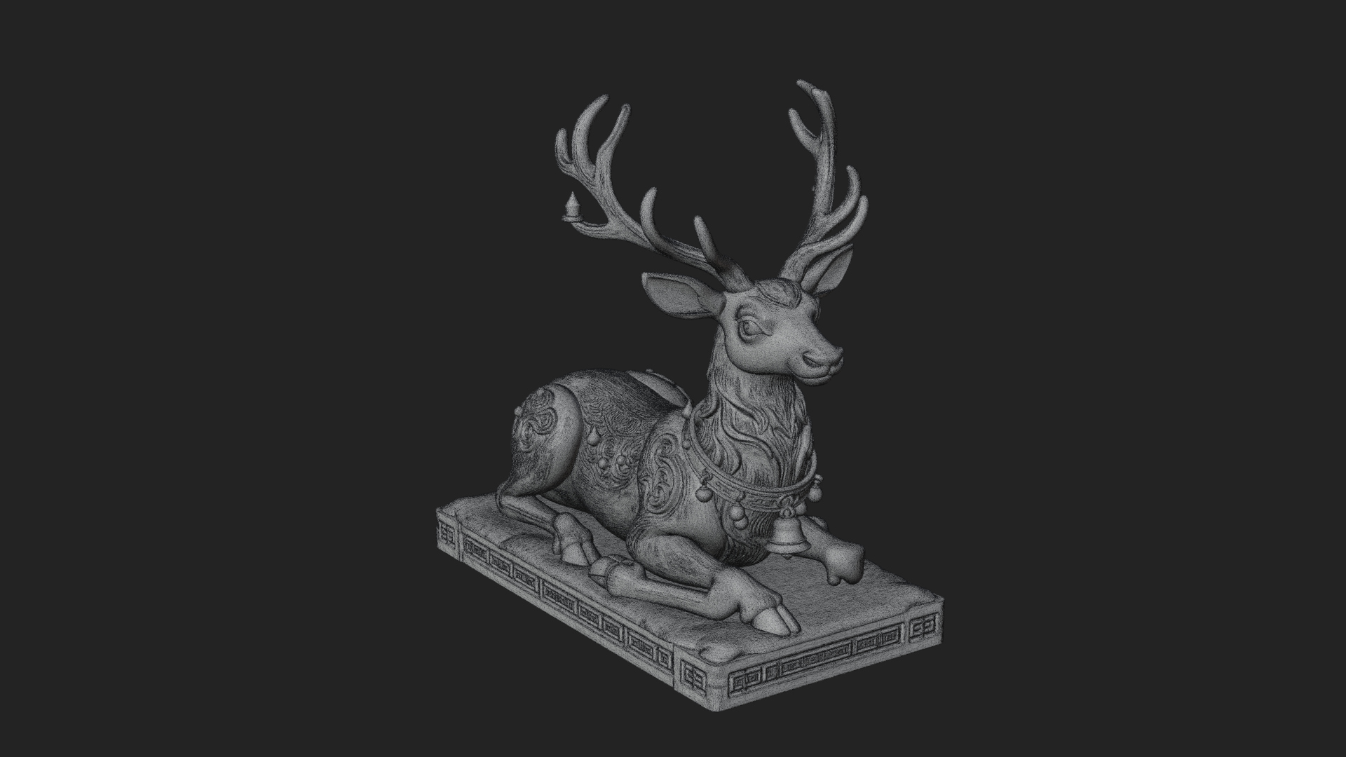 Christmas Reindeer Statue Design 14 3D Print Model 3D Model