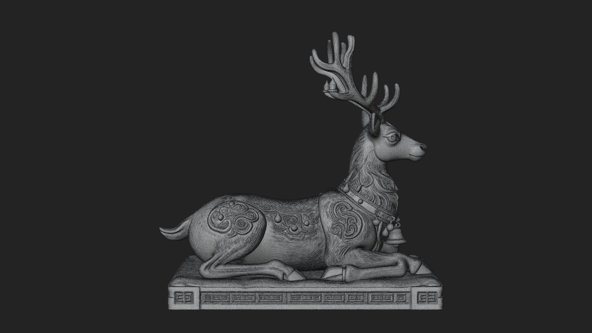 Christmas Reindeer Statue Design 14 3D Print Model 3D Model