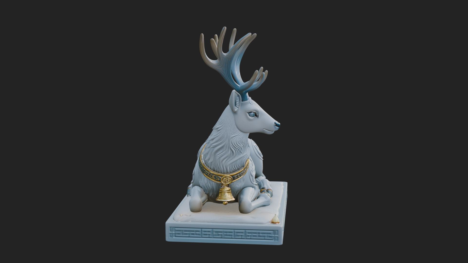 Christmas Reindeer Statue Design 15 3D Print Model 3D Model