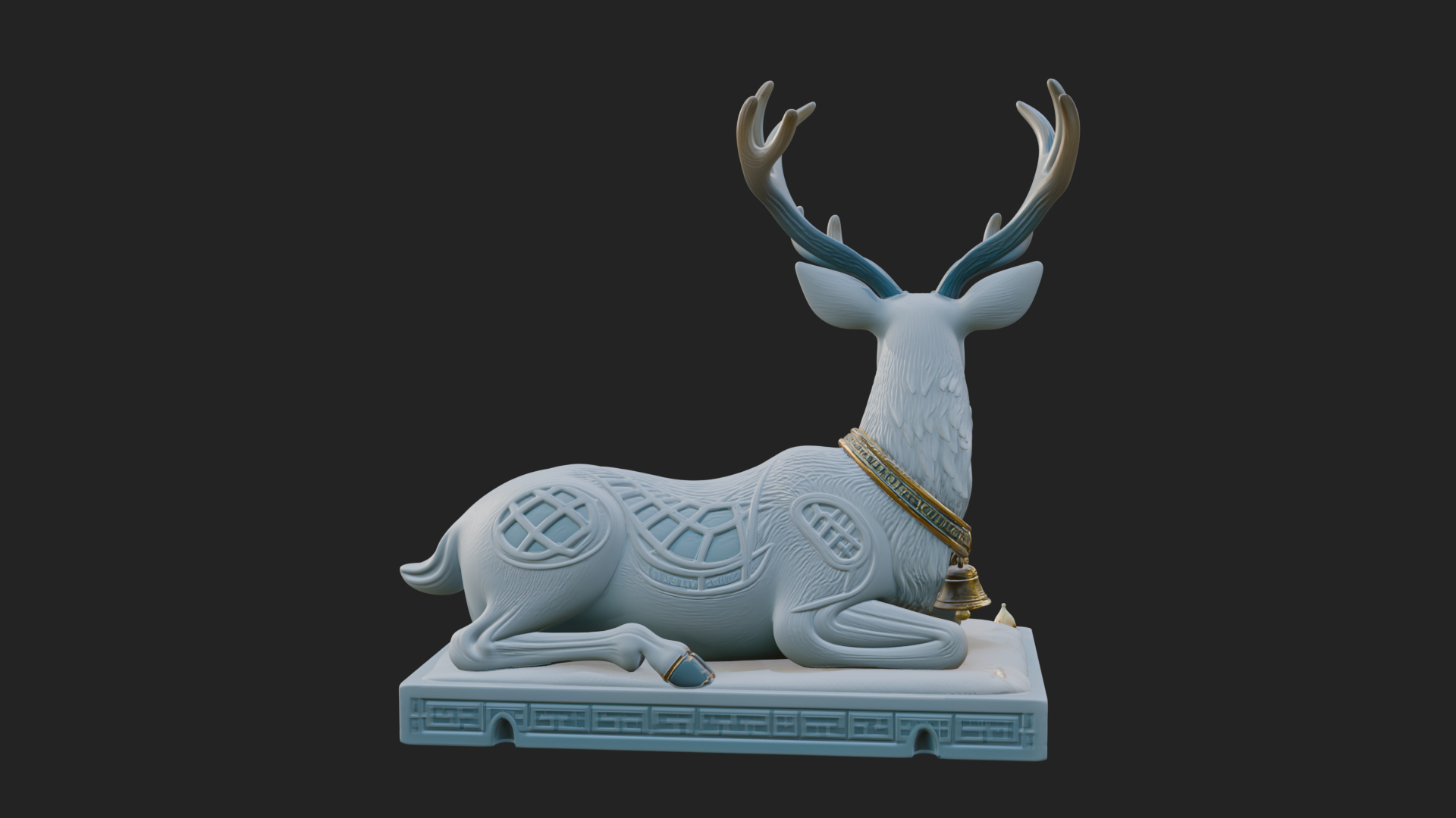 Christmas Reindeer Statue Design 15 3D Print Model 3D Model