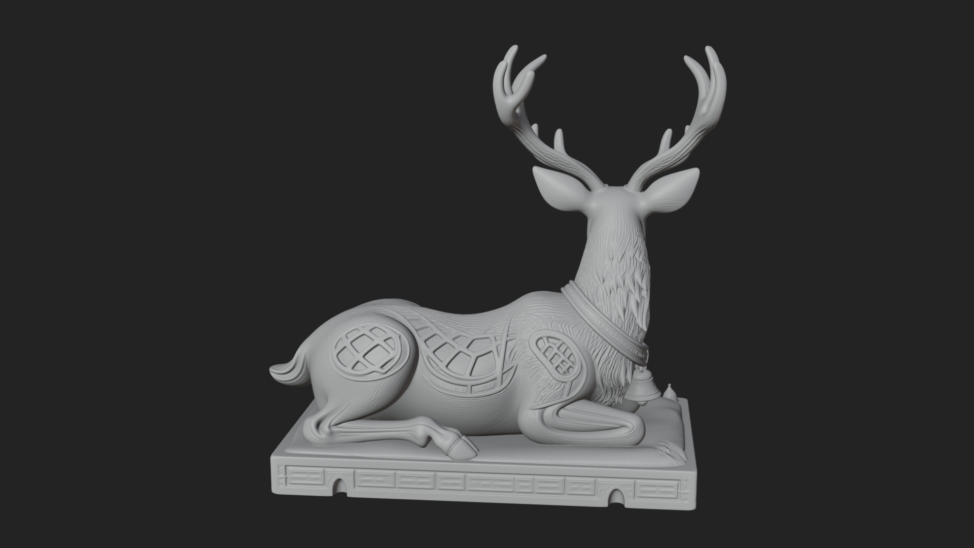 Christmas Reindeer Statue Design 15 3D Print Model 3D Model