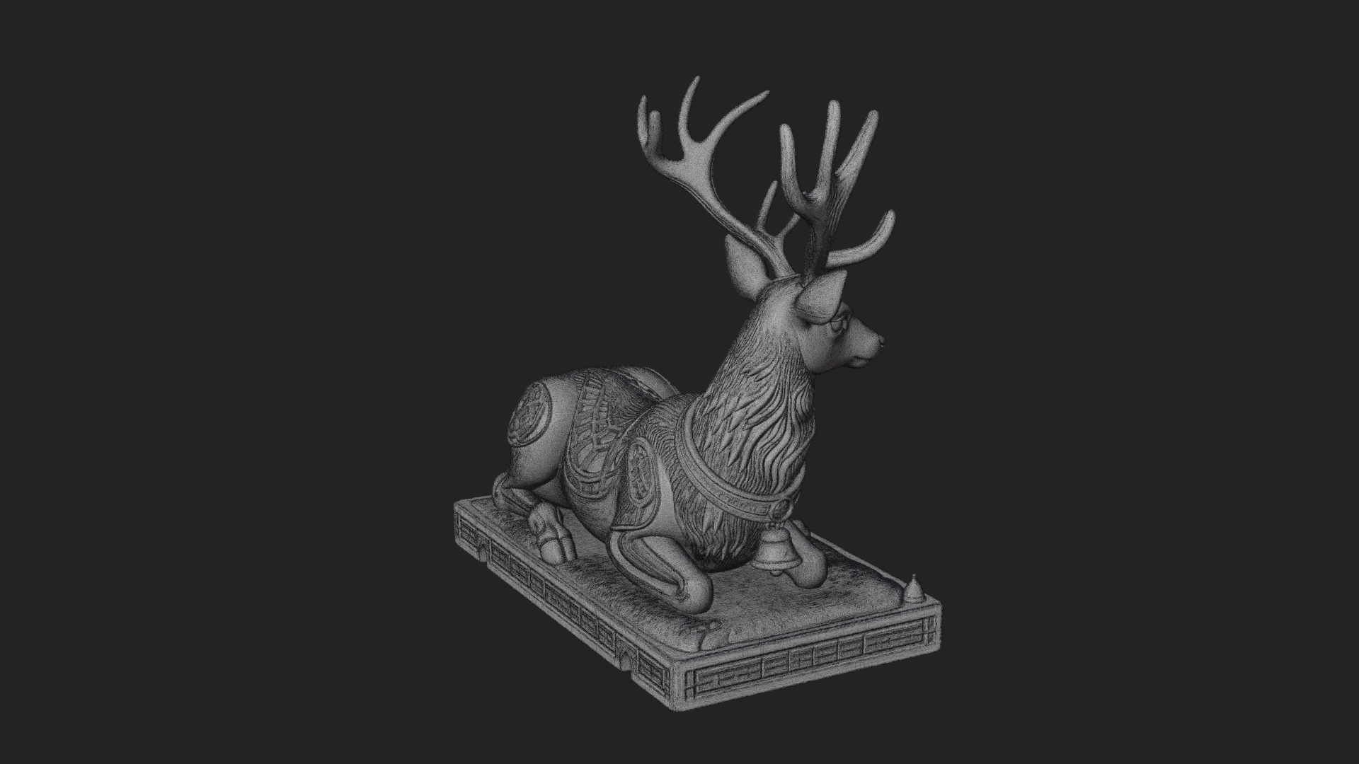Christmas Reindeer Statue Design 15 3D Print Model 3D Model