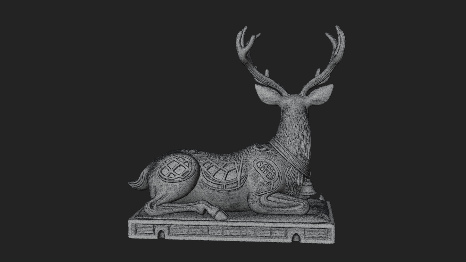 Christmas Reindeer Statue Design 15 3D Print Model 3D Model