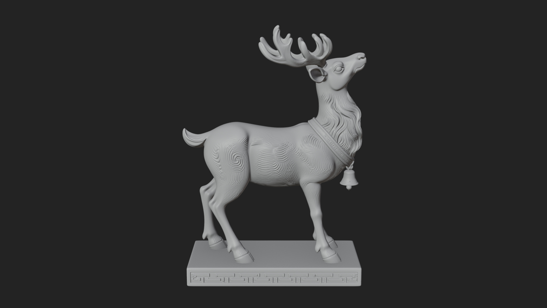 Christmas Reindeer Statue Design 16 3D Print Model 3D Model