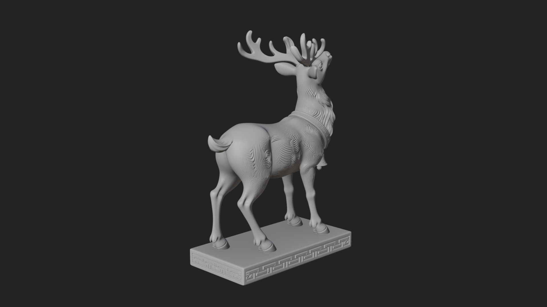 Christmas Reindeer Statue Design 16 3D Print Model 3D Model
