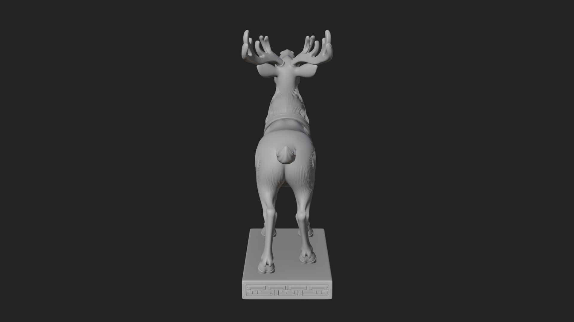 Christmas Reindeer Statue Design 16 3D Print Model 3D Model
