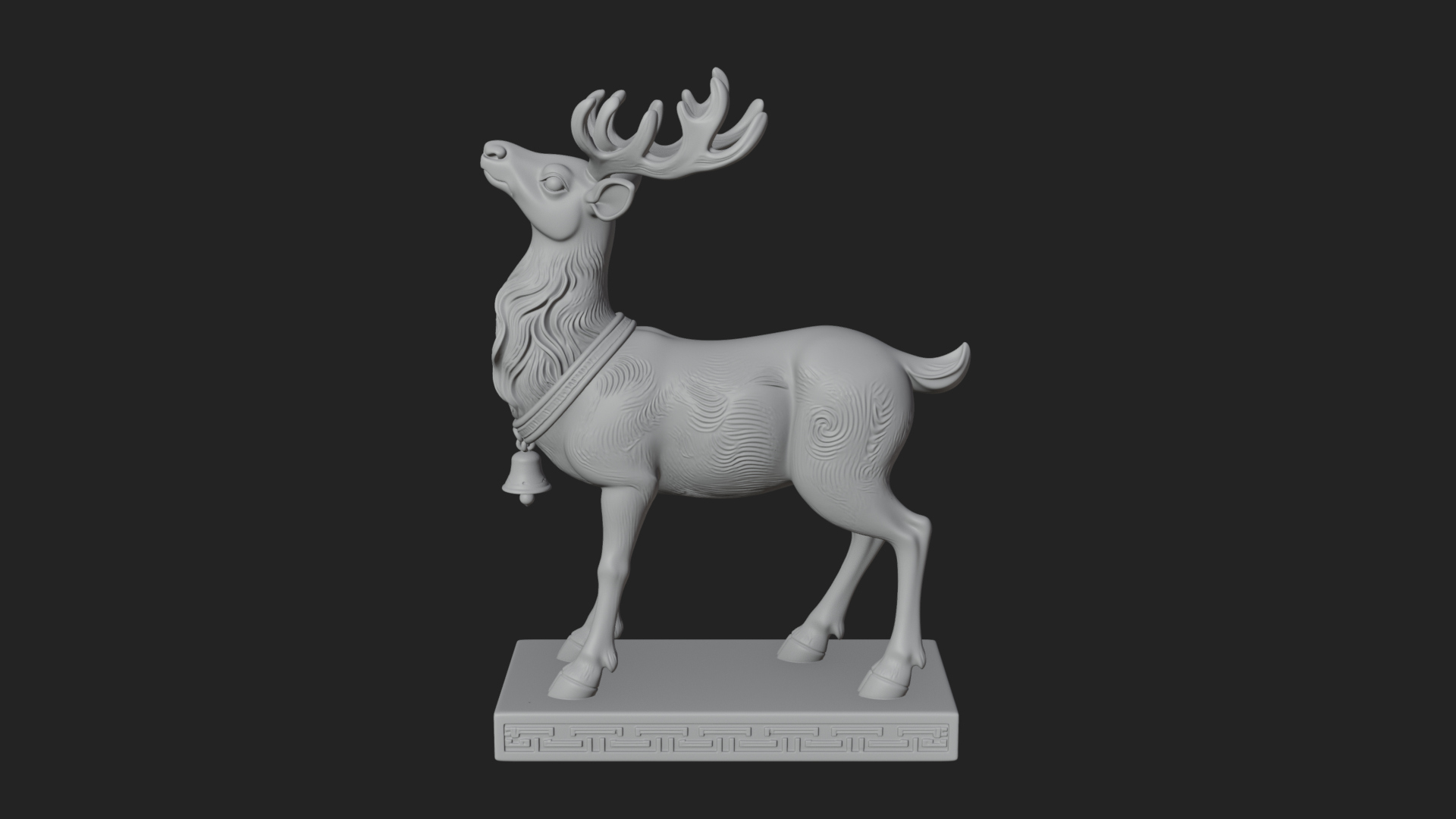 Christmas Reindeer Statue Design 16 3D Print Model 3D Model