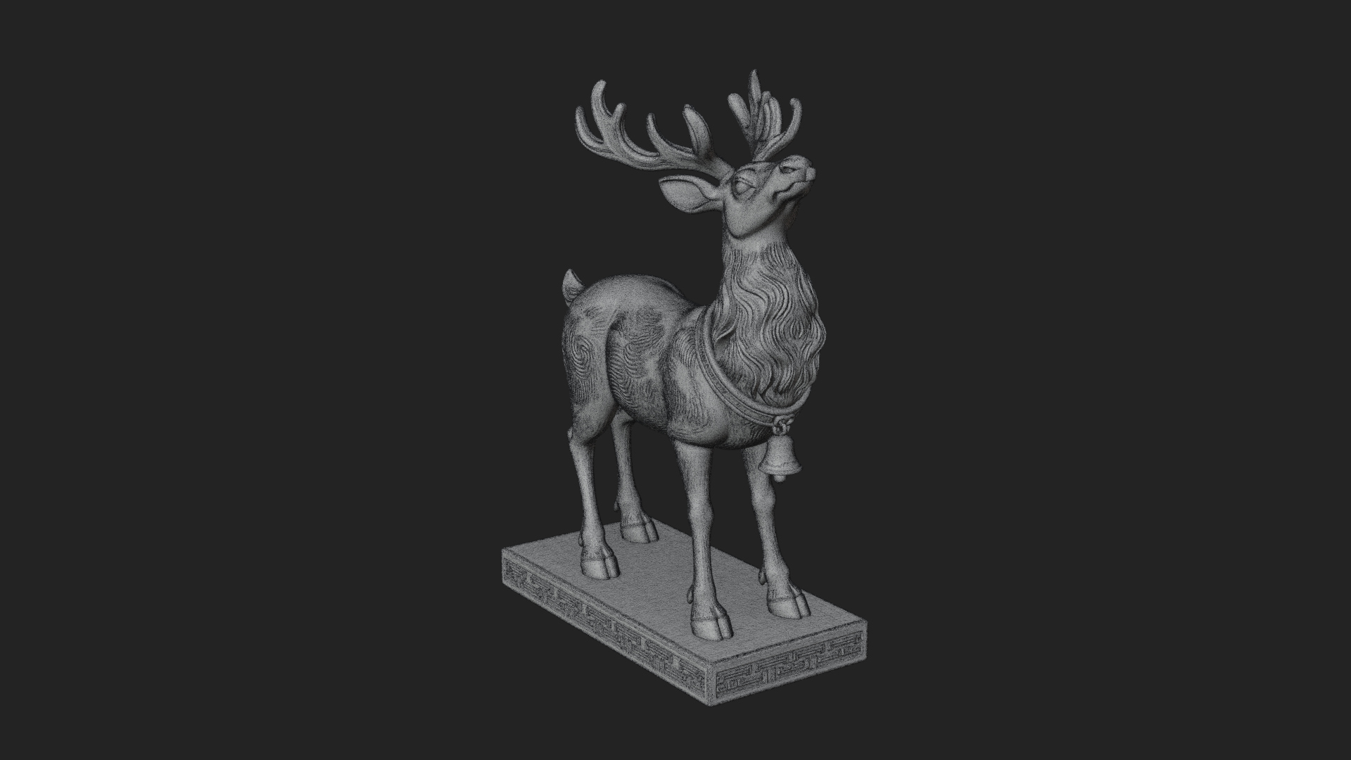 Christmas Reindeer Statue Design 16 3D Print Model 3D Model
