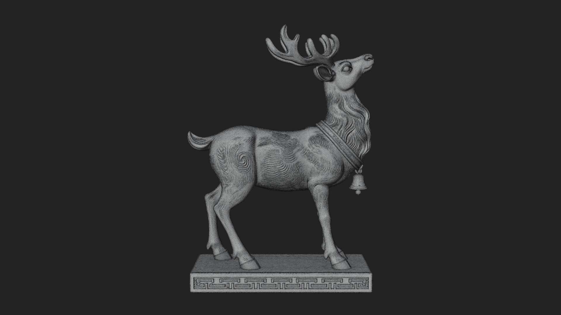 Christmas Reindeer Statue Design 16 3D Print Model 3D Model