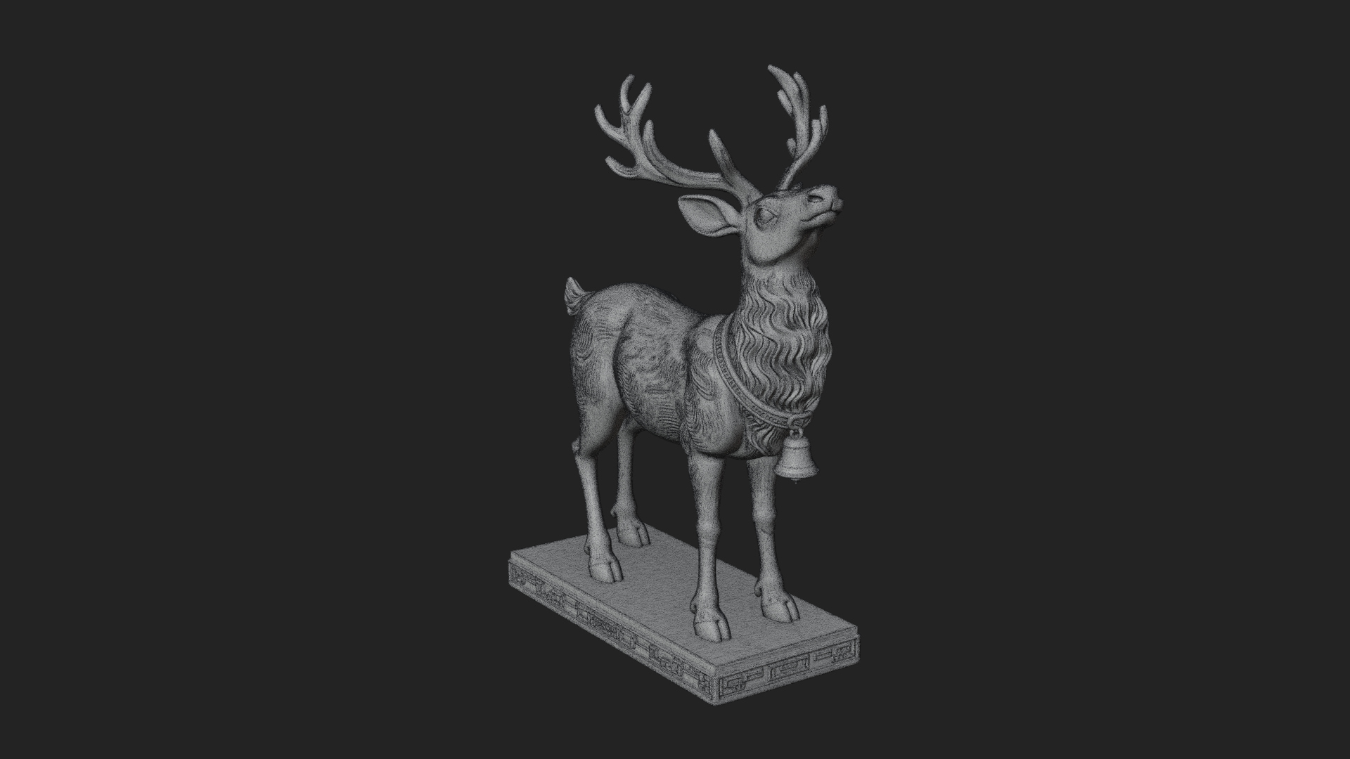Christmas Reindeer Statue Design 17 3D Print Model 3D Model
