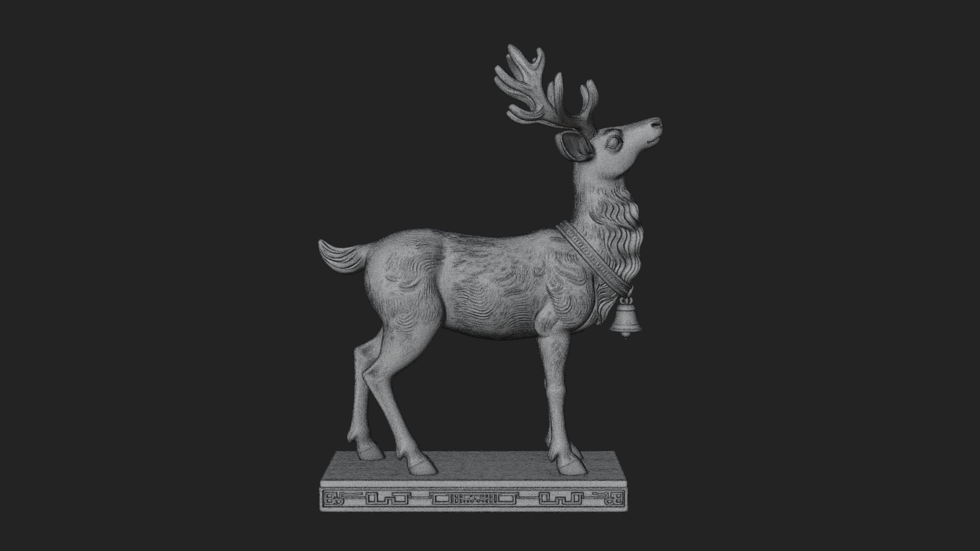 Christmas Reindeer Statue Design 17 3D Print Model 3D Model