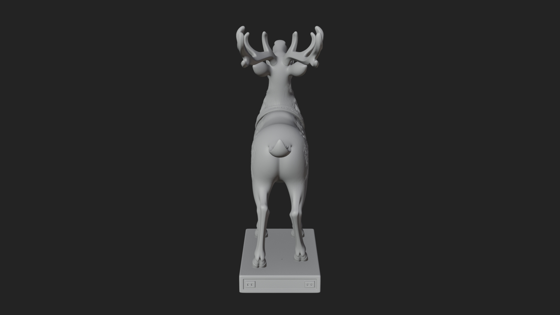 Christmas Reindeer Statue Design 18 3D Print Model 3D Model