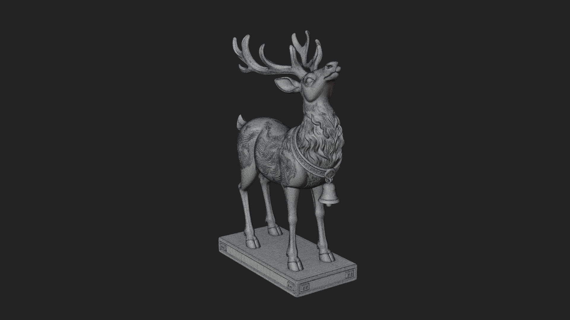 Christmas Reindeer Statue Design 18 3D Print Model 3D Model