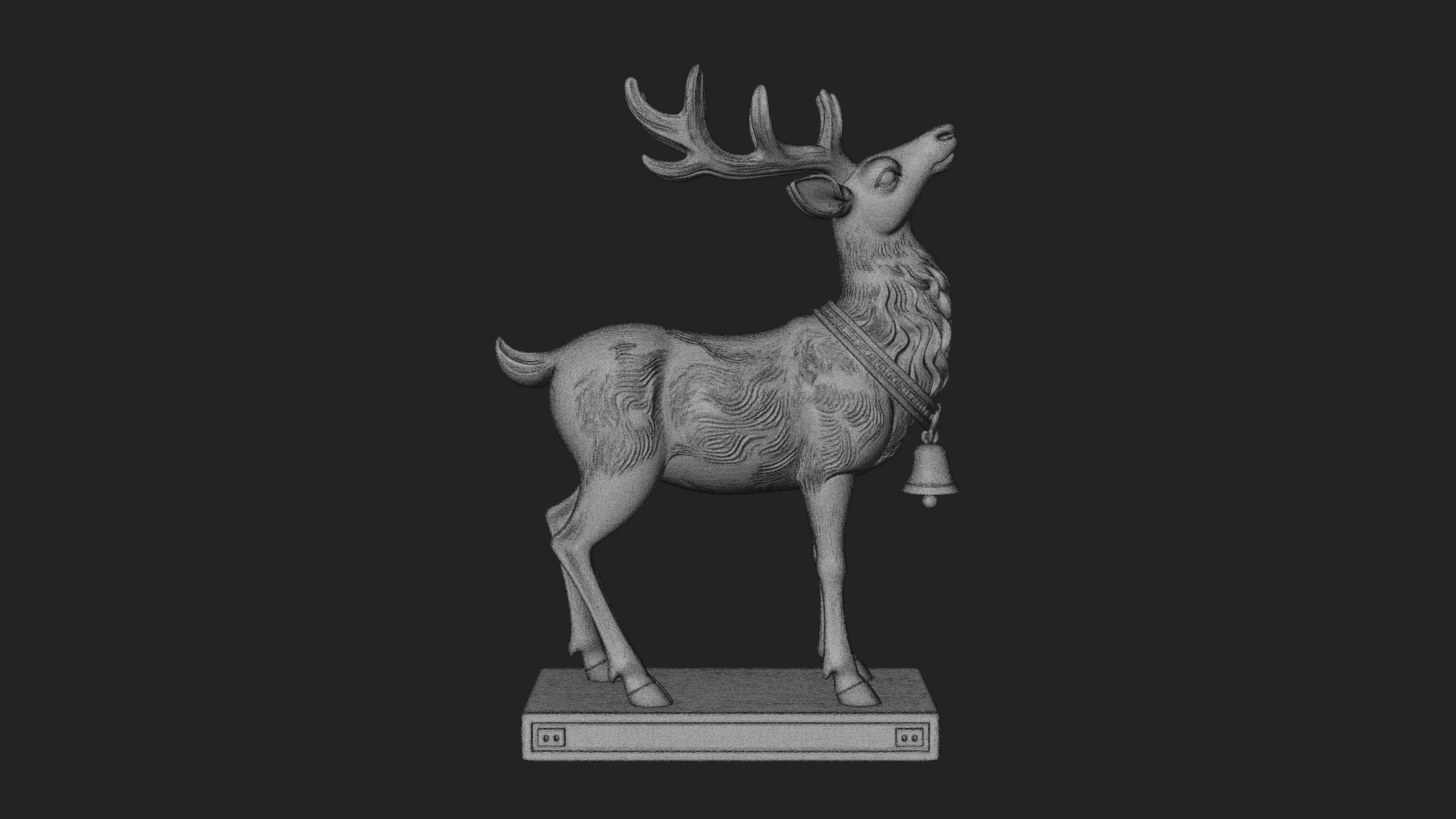 Christmas Reindeer Statue Design 18 3D Print Model 3D Model