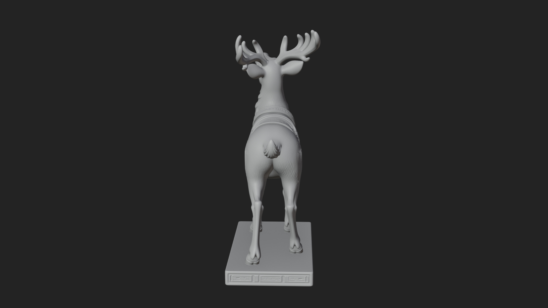 Christmas Reindeer Statue Design 19 3D Print Model 3D Model