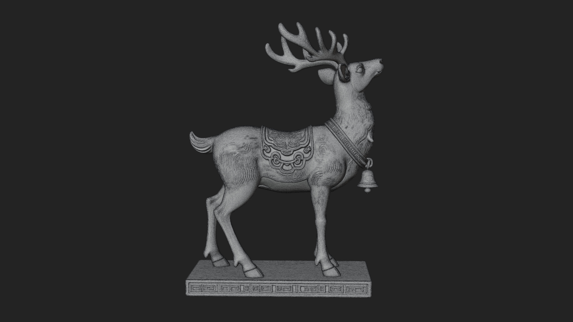 Christmas Reindeer Statue Design 19 3D Print Model 3D Model