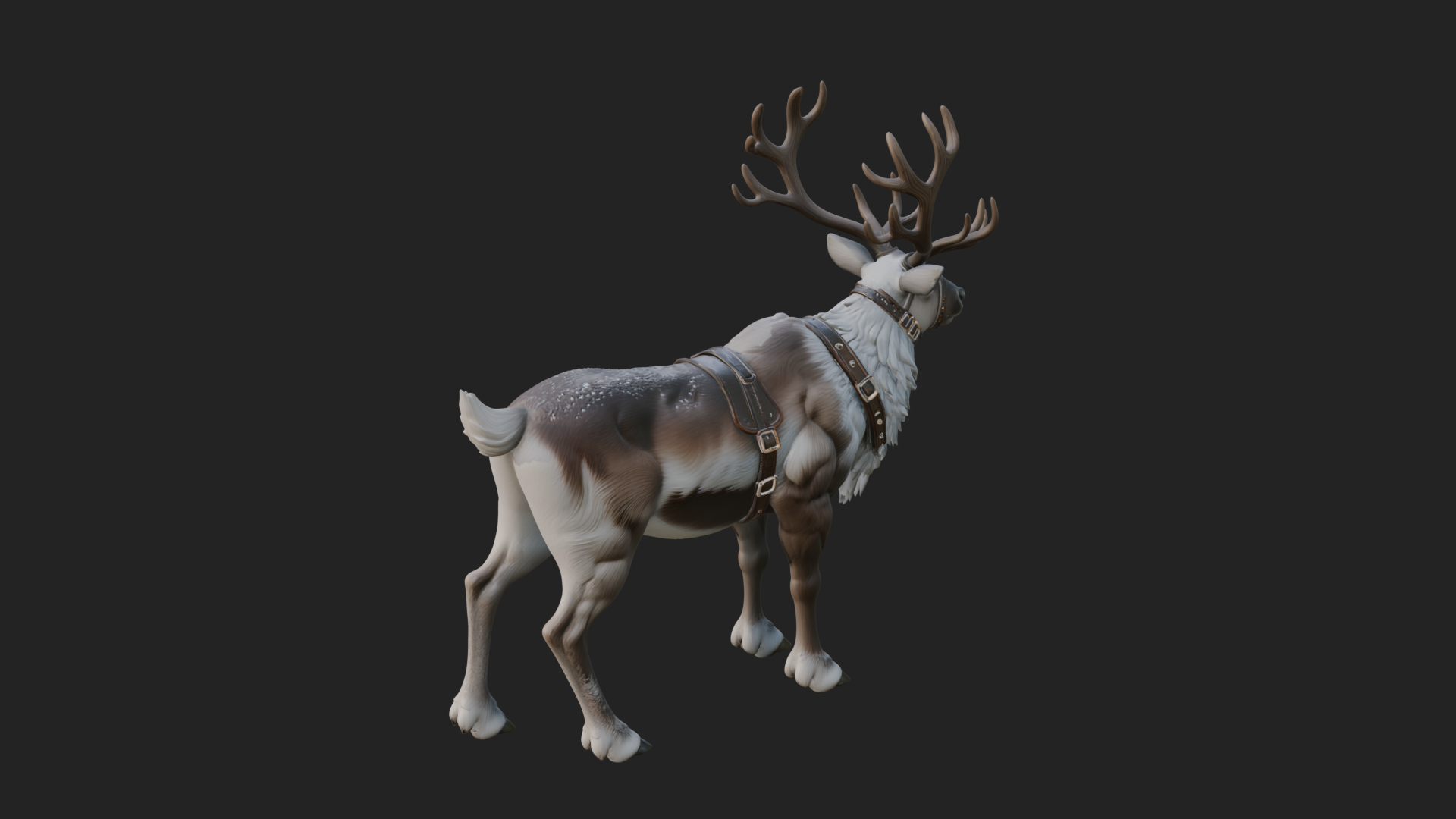 Christmas Reindeer Statue Design 5 3D Print Model 3D Model