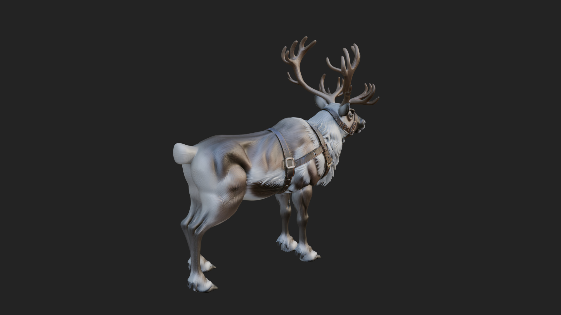 Christmas Reindeer Statue Design 8 3D Print Model 3D Model