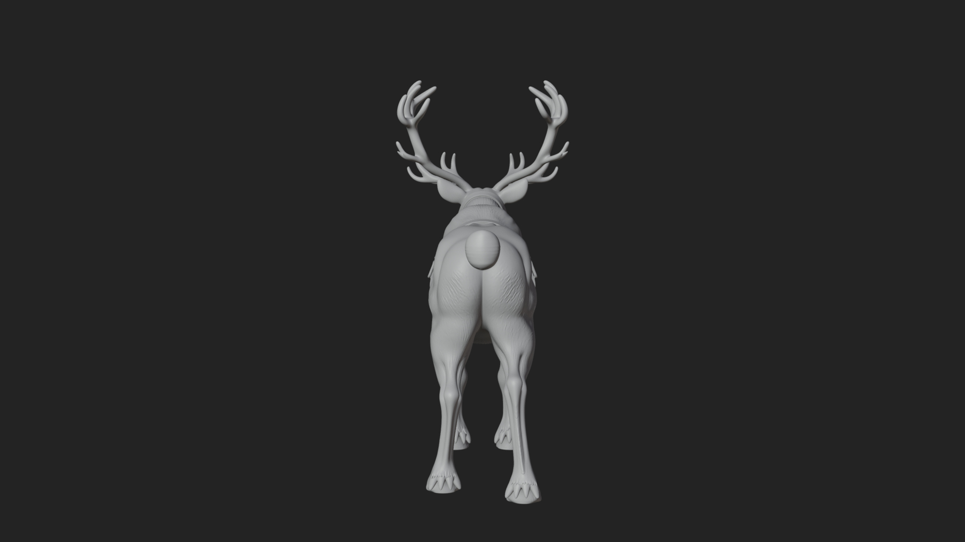 Christmas Reindeer Statue Design 8 3D Print Model 3D Model
