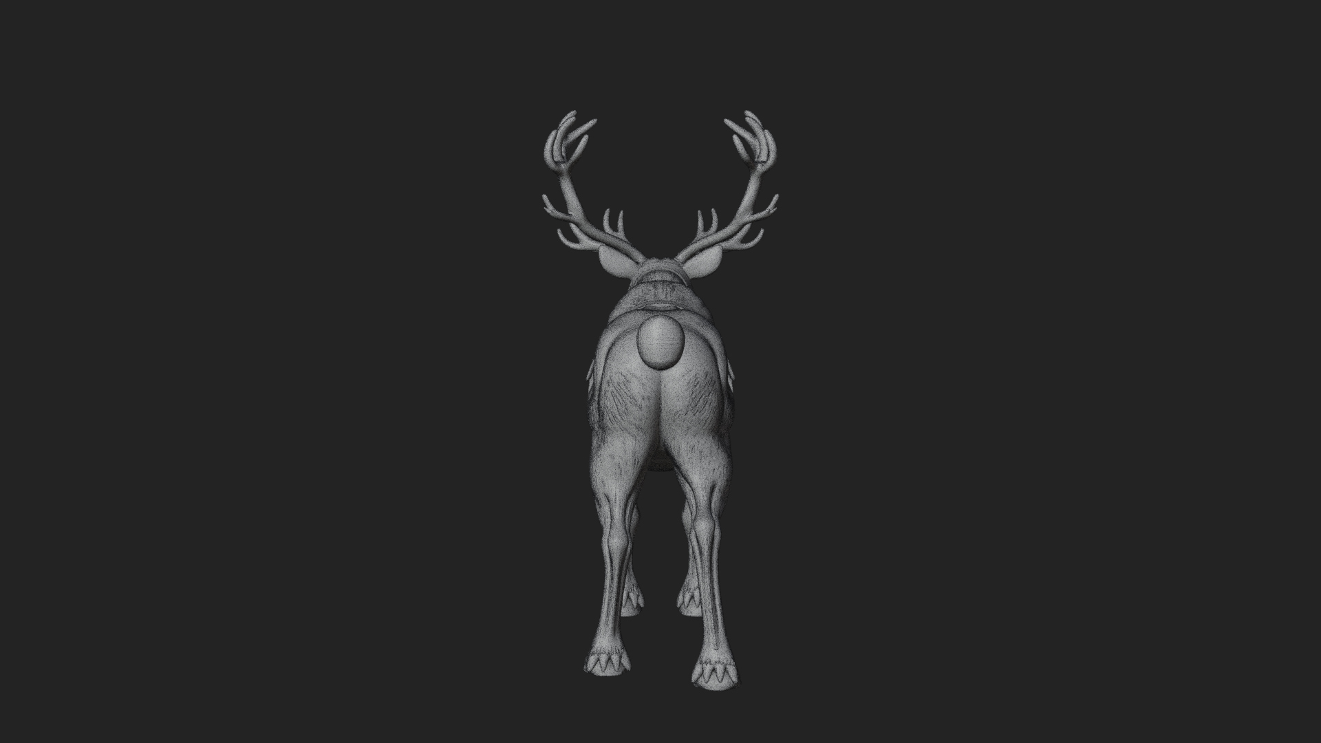 Christmas Reindeer Statue Design 8 3D Print Model 3D Model