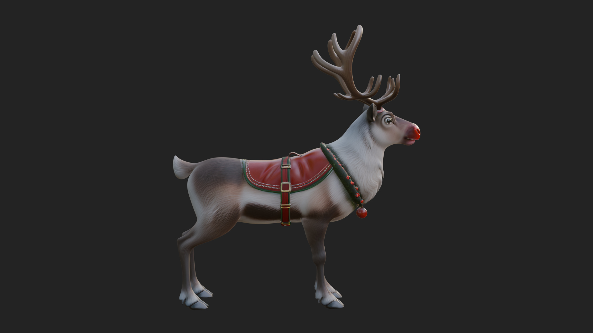 Christmas Reindeer Statue Design 9 3D Print Model 3D Model
