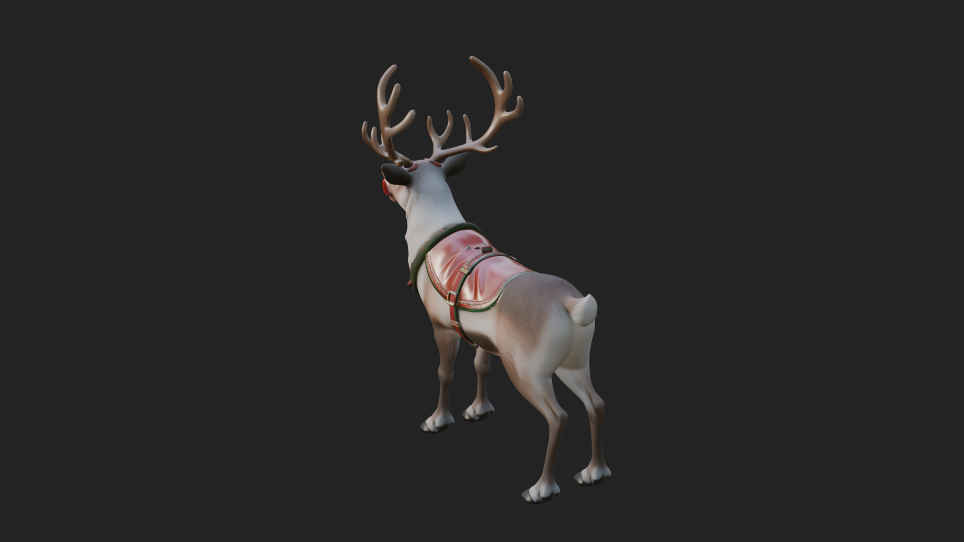 Christmas Reindeer Statue Design 9 3D Print Model 3D Model