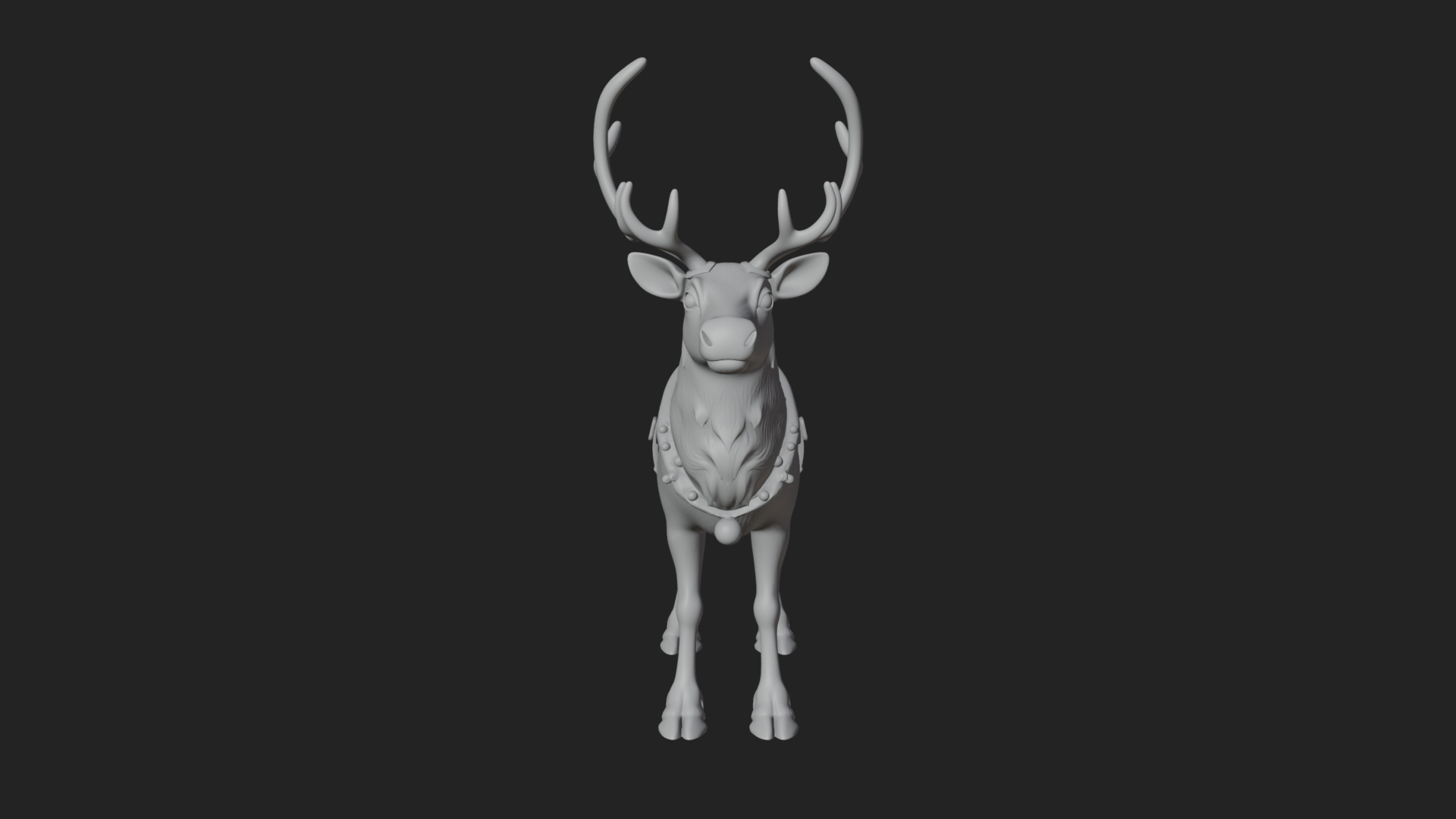 Christmas Reindeer Statue Design 9 3D Print Model 3D Model