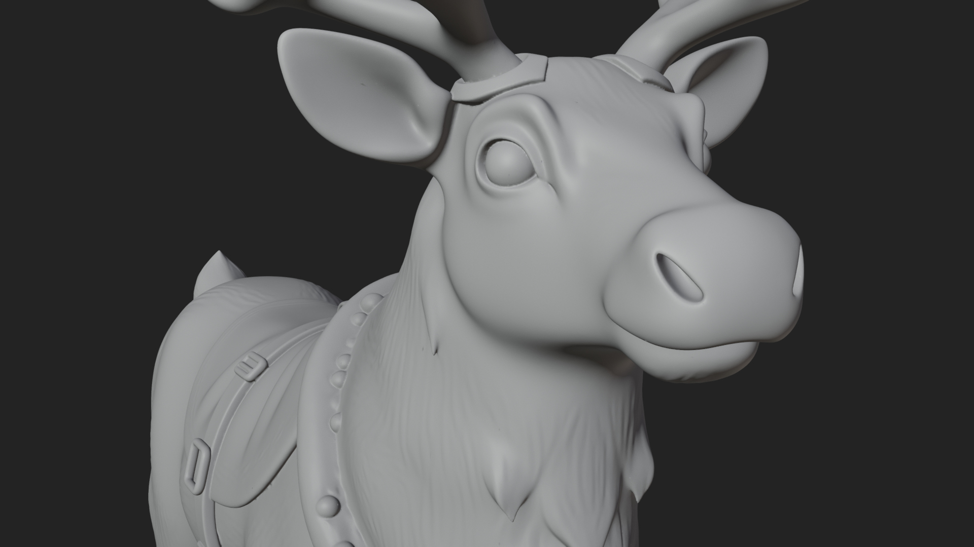 Christmas Reindeer Statue Design 9 3D Print Model 3D Model