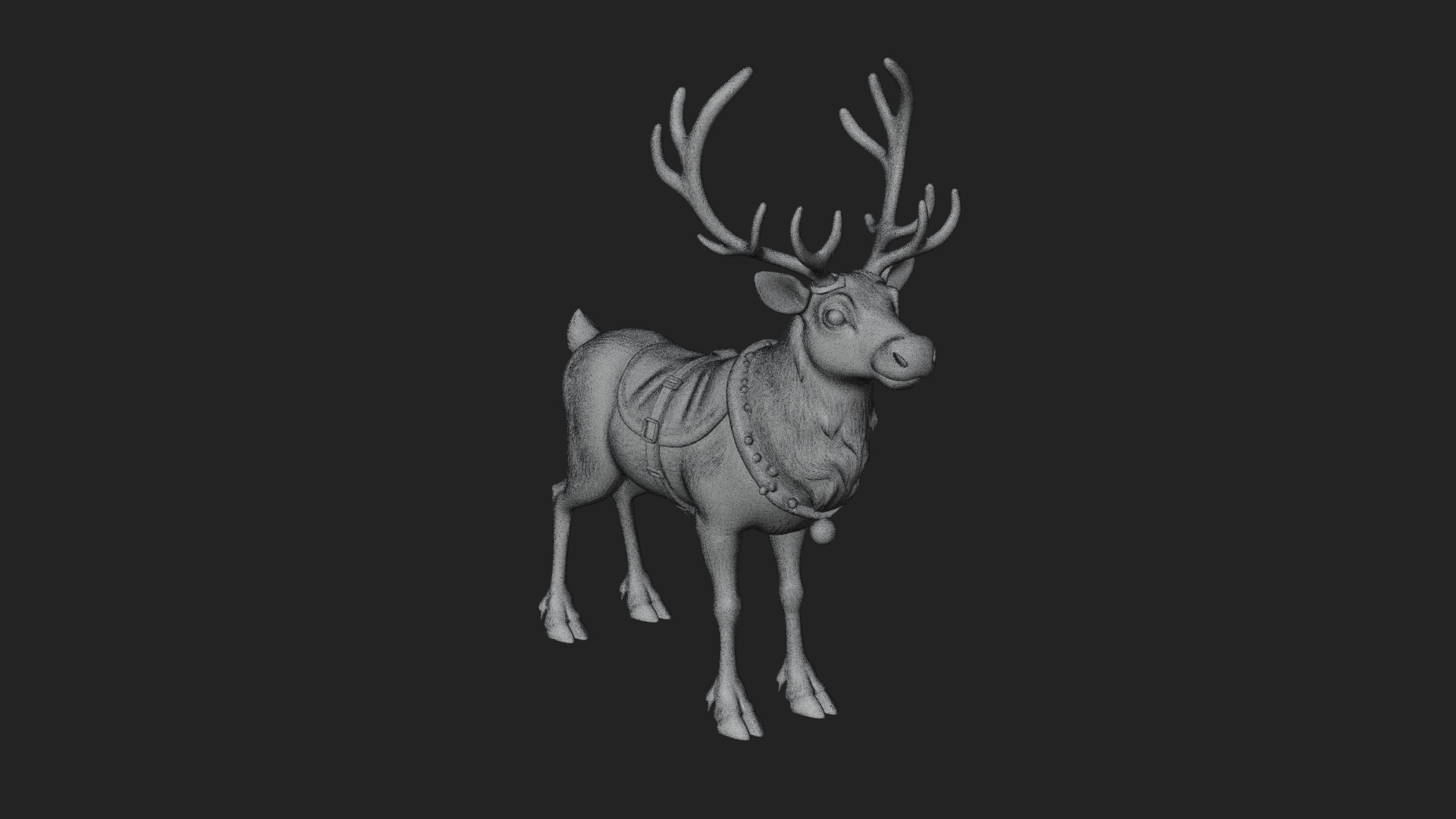 Christmas Reindeer Statue Design 9 3D Print Model 3D Model