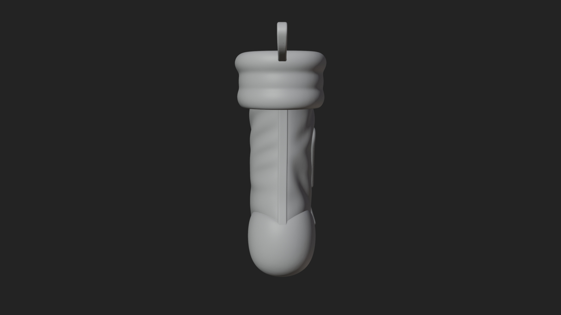 Christmas Stocking Ornament Design 1 3D Print Model 3D Model