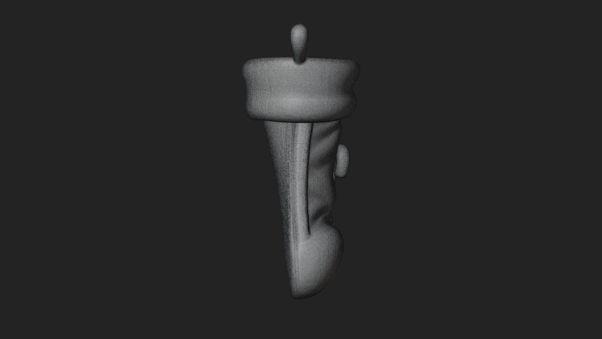Christmas Stocking Ornament Design 2 3D Print Model 3D Model