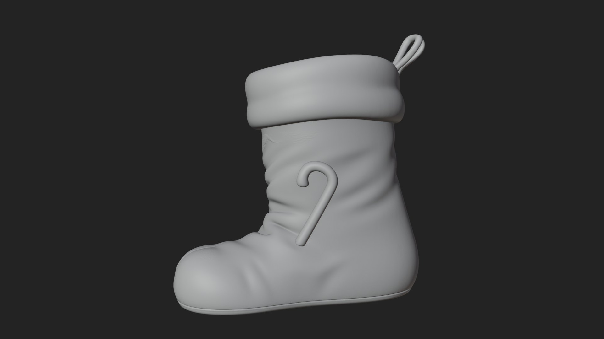 Christmas Stocking Ornament Design 3 3D Print Model 3D Model