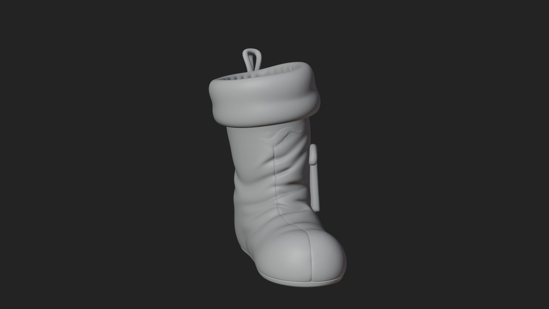 Christmas Stocking Ornament Design 3 3D Print Model 3D Model